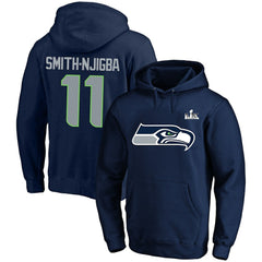 Jaxon Smith-Njigba Seattle Seahawks Super Bowl LX Champions Big & Tall Name & Number Fleece Hoodie - College Navy on sale