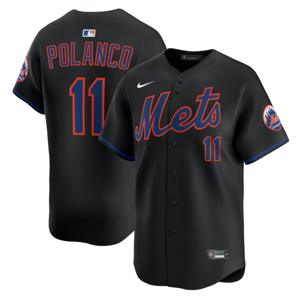 Jorge Polanco New York Mets Alternate Limited Jersey Black