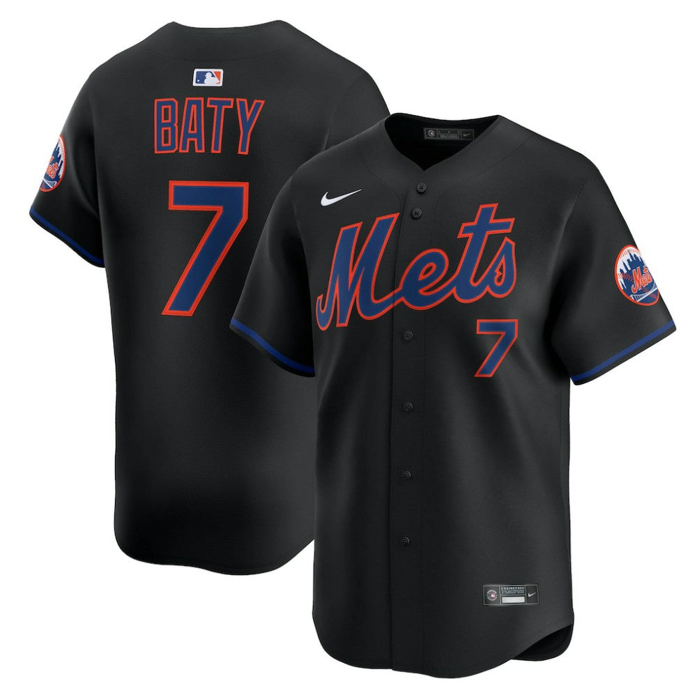 Brett Baty New York Mets Alternate Limited Jersey Black