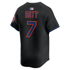 Brett Baty New York Mets Alternate Limited Jersey Black
