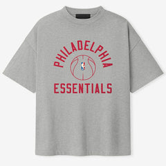 Philadelphia 76ers Fear of God x Barkley L. Hendricks Unisex 90's T-Shirt - Heather Gray cheap