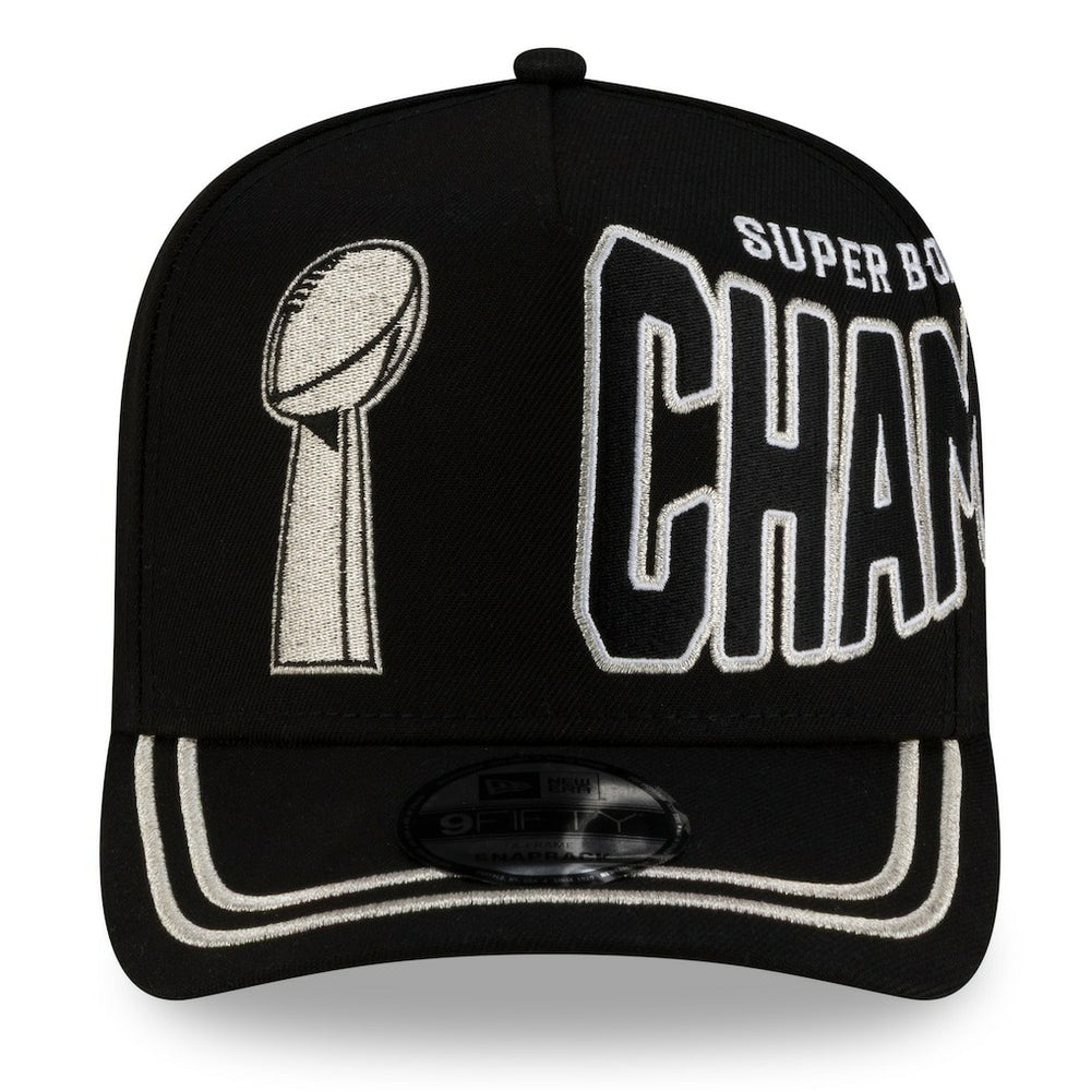 Seattle Seahawks New Era Super Bowl LX Champions Parade A-Frame 9FIFTY Snapback Hat - Black discount