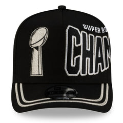 Seattle Seahawks New Era Super Bowl LX Champions Parade A-Frame 9FIFTY Snapback Hat - Black discount