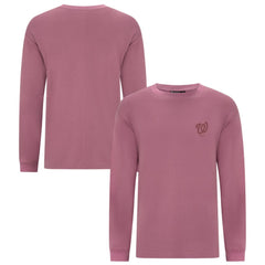 Washington Nationals Levelwear Bridal Rose Luxe Signature Long Sleeve T-Shirt Pink