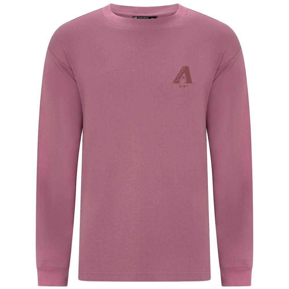 Arizona Diamondbacks Levelwear Bridal Rose Luxe Signature Long Sleeve T-Shirt Pink