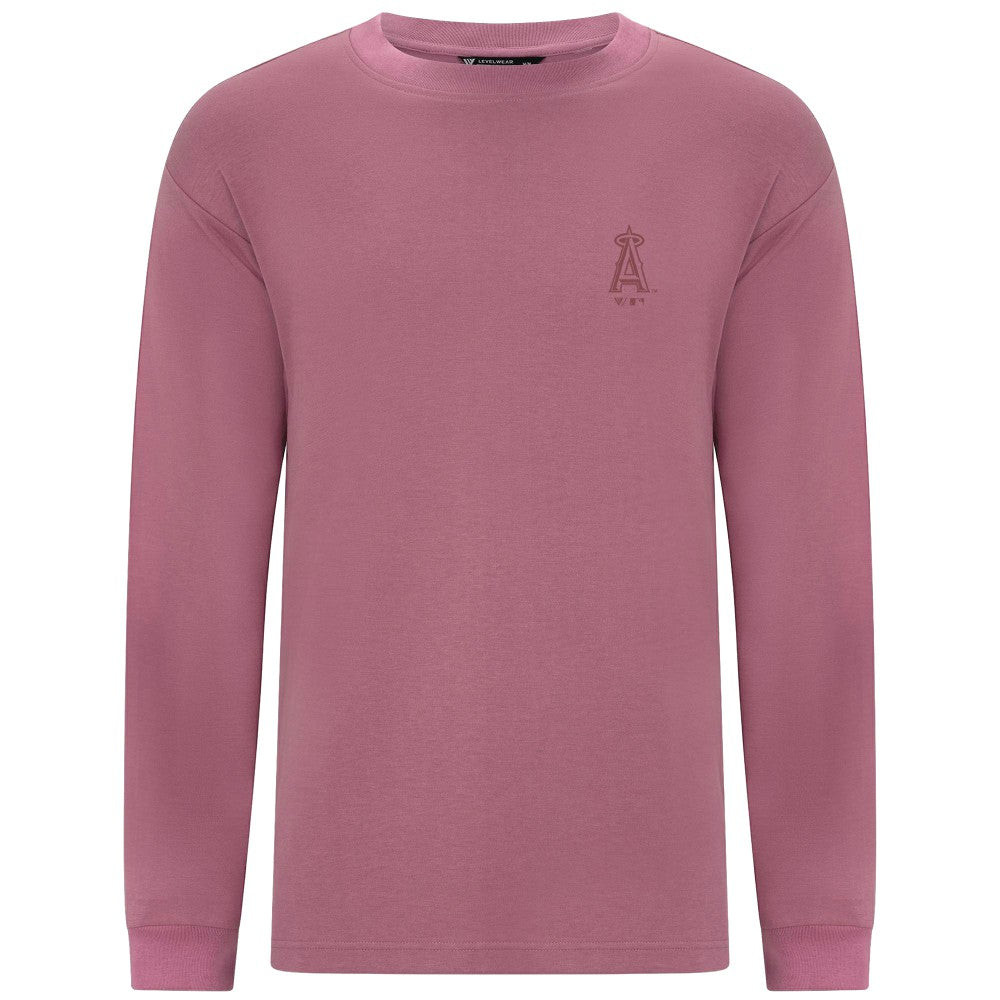 Los Angeles Angels Levelwear Bridal Rose Luxe Signature Long Sleeve T-Shirt Pink