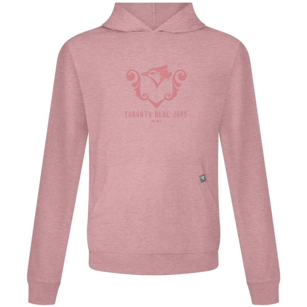 Toronto Blue Jays Levelwear Bridal Rose Relay Pullover Hoodie Pink