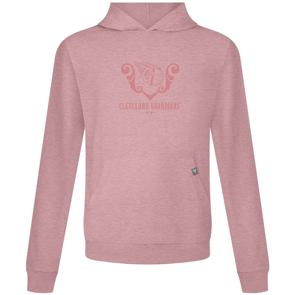 Cleveland Guardians Levelwear Bridal Rose Relay Pullover Hoodie Pink