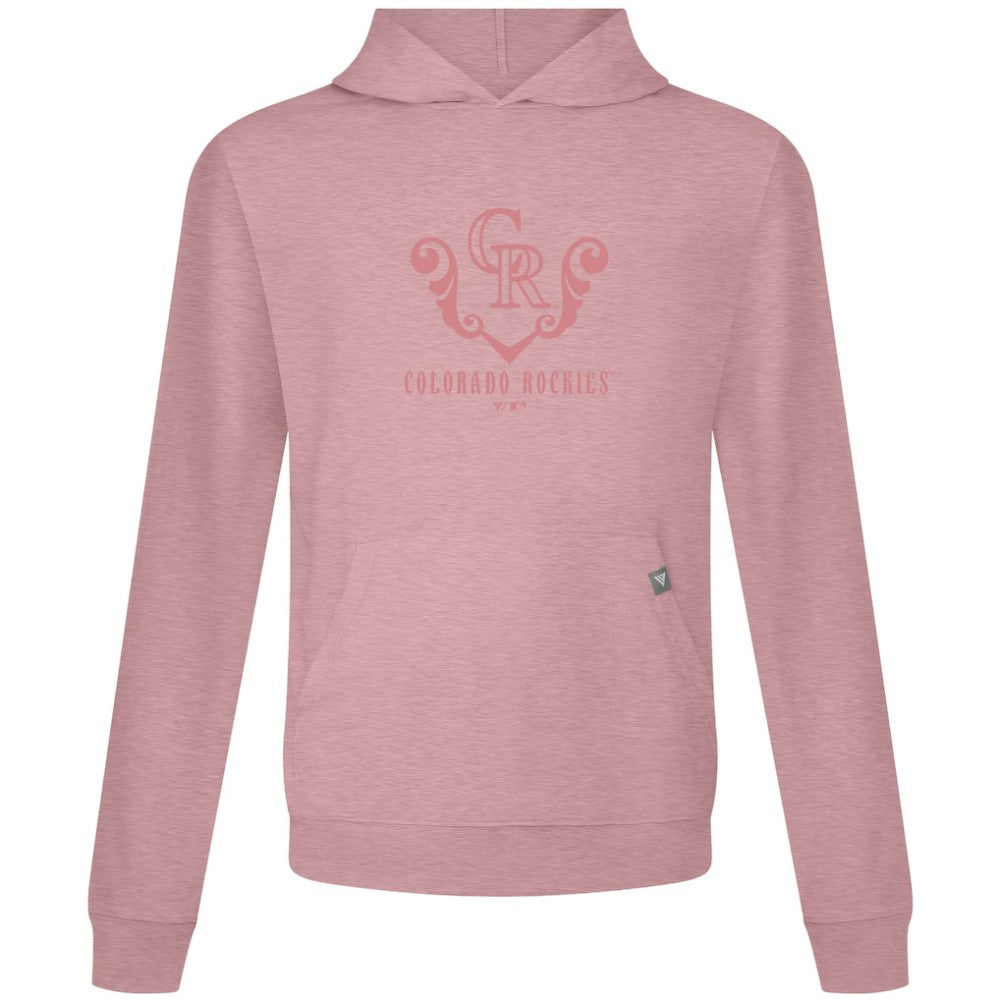 Colorado Rockies Levelwear Bridal Rose Relay Pullover Hoodie Pink