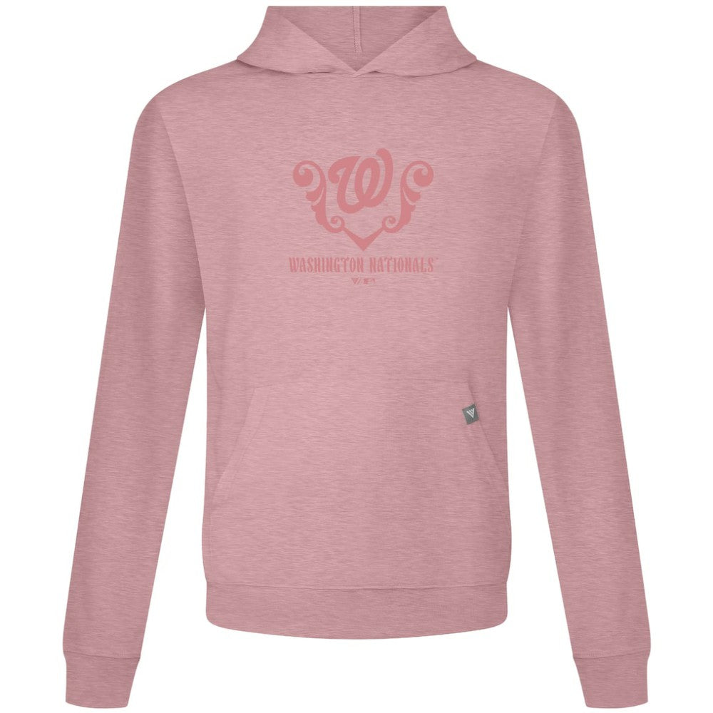 Washington Nationals Levelwear Bridal Rose Relay Pullover Hoodie Pink