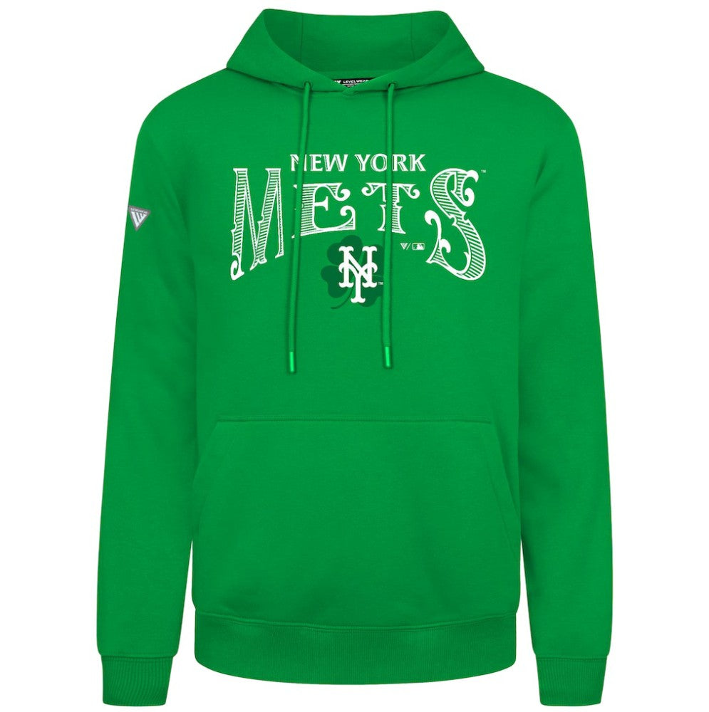 New York Mets Levelwear St. Patrick's Day Podium Hoodie Green