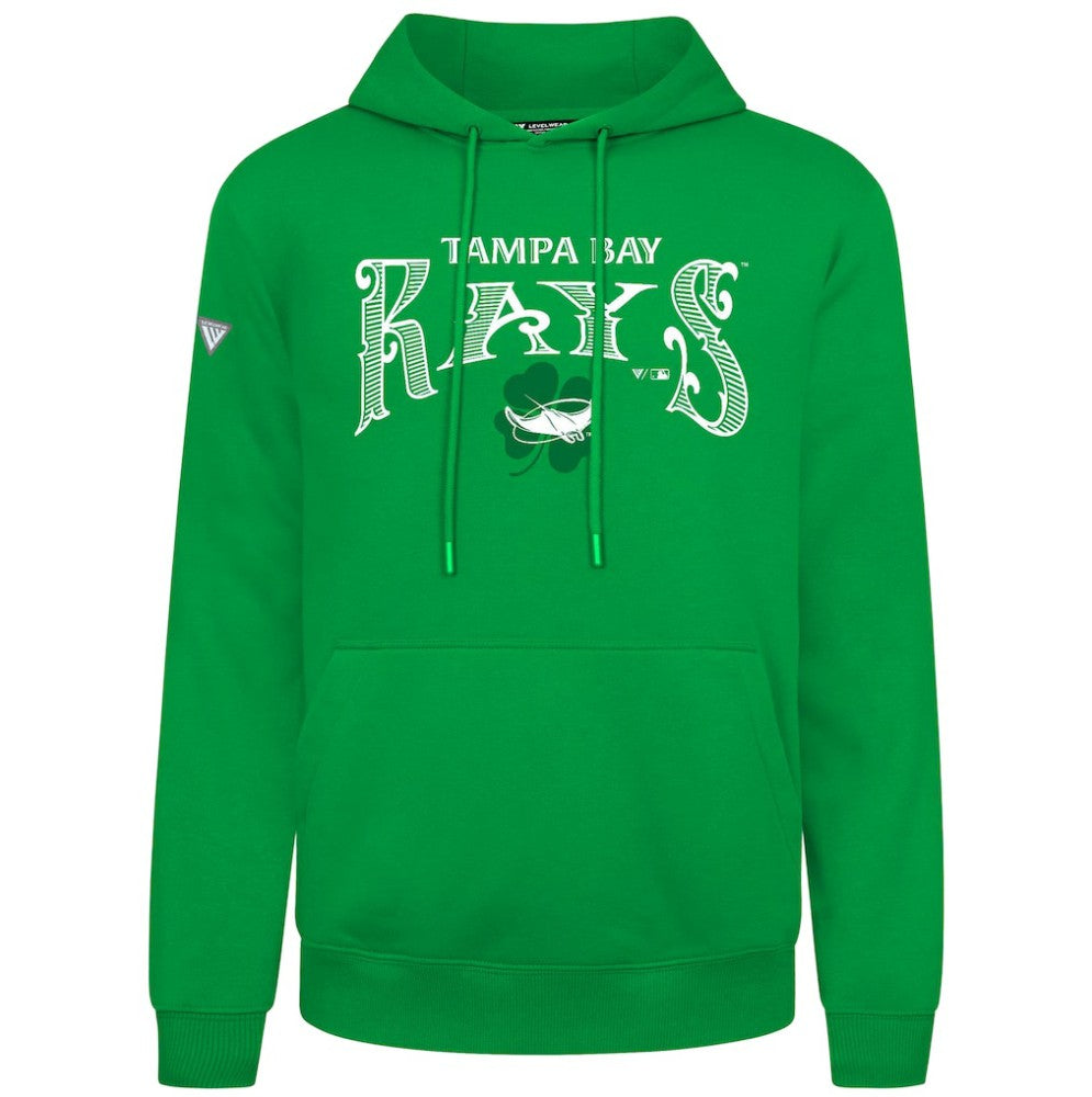 Tampa Bay Rays Levelwear St. Patrick's Day Podium Hoodie Green