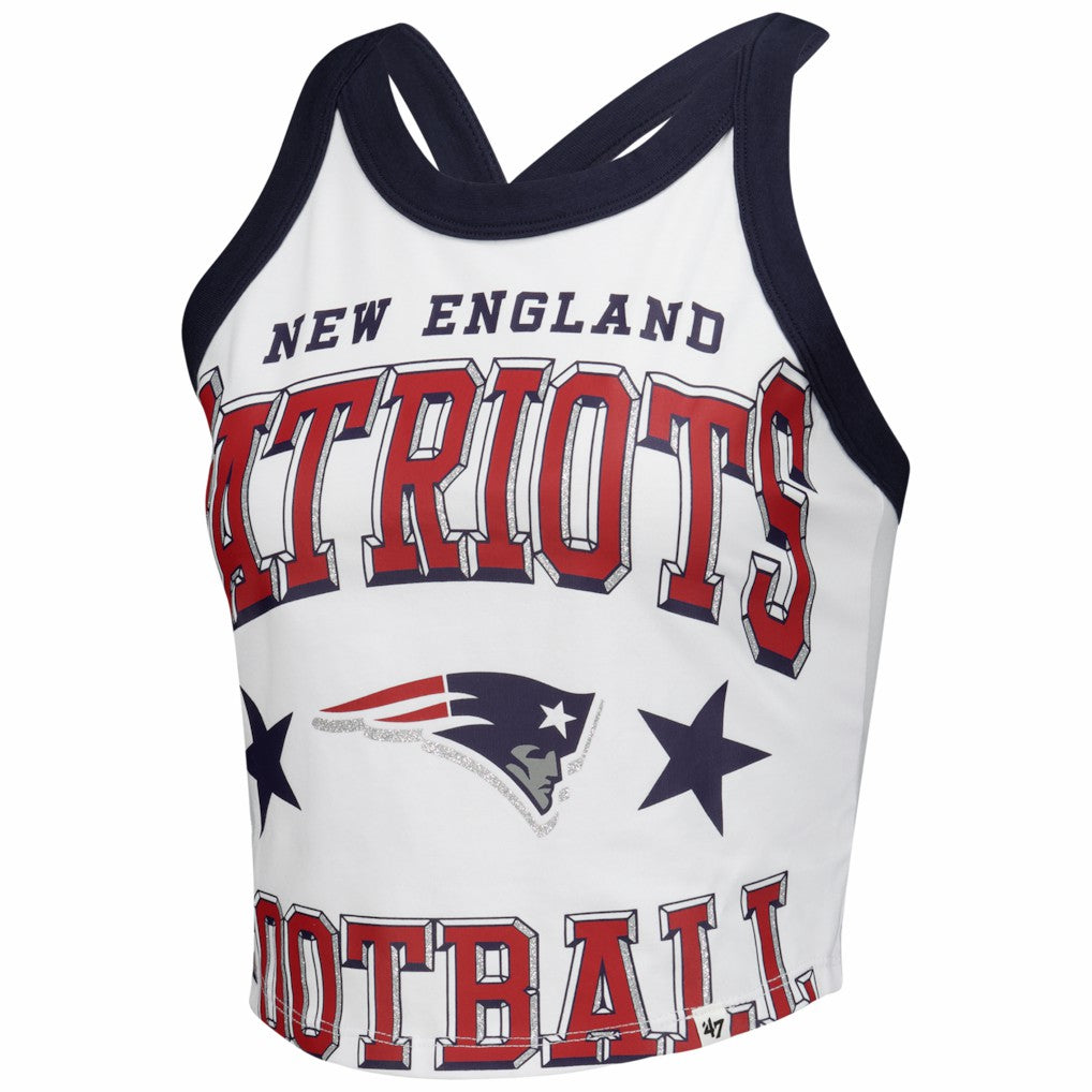 New England Patriots '47 Women's Energize Sporty Tank Top - White sale