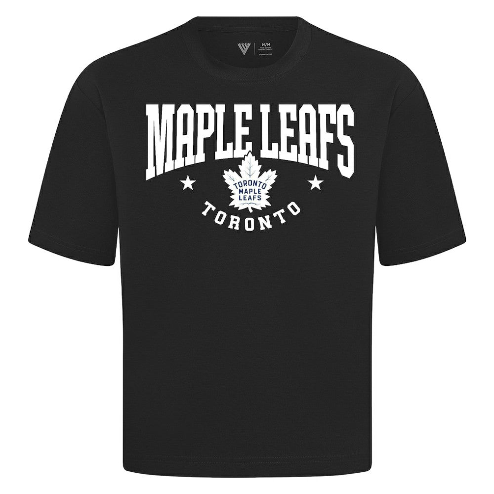Toronto Maple Leafs Levelwear Luxe Signature Knit T-Shirt - Black T-shirts