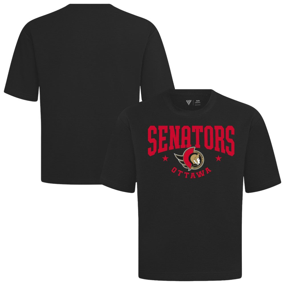Ottawa Senators Levelwear Luxe Signature Knit T-Shirt - Black T-shirts