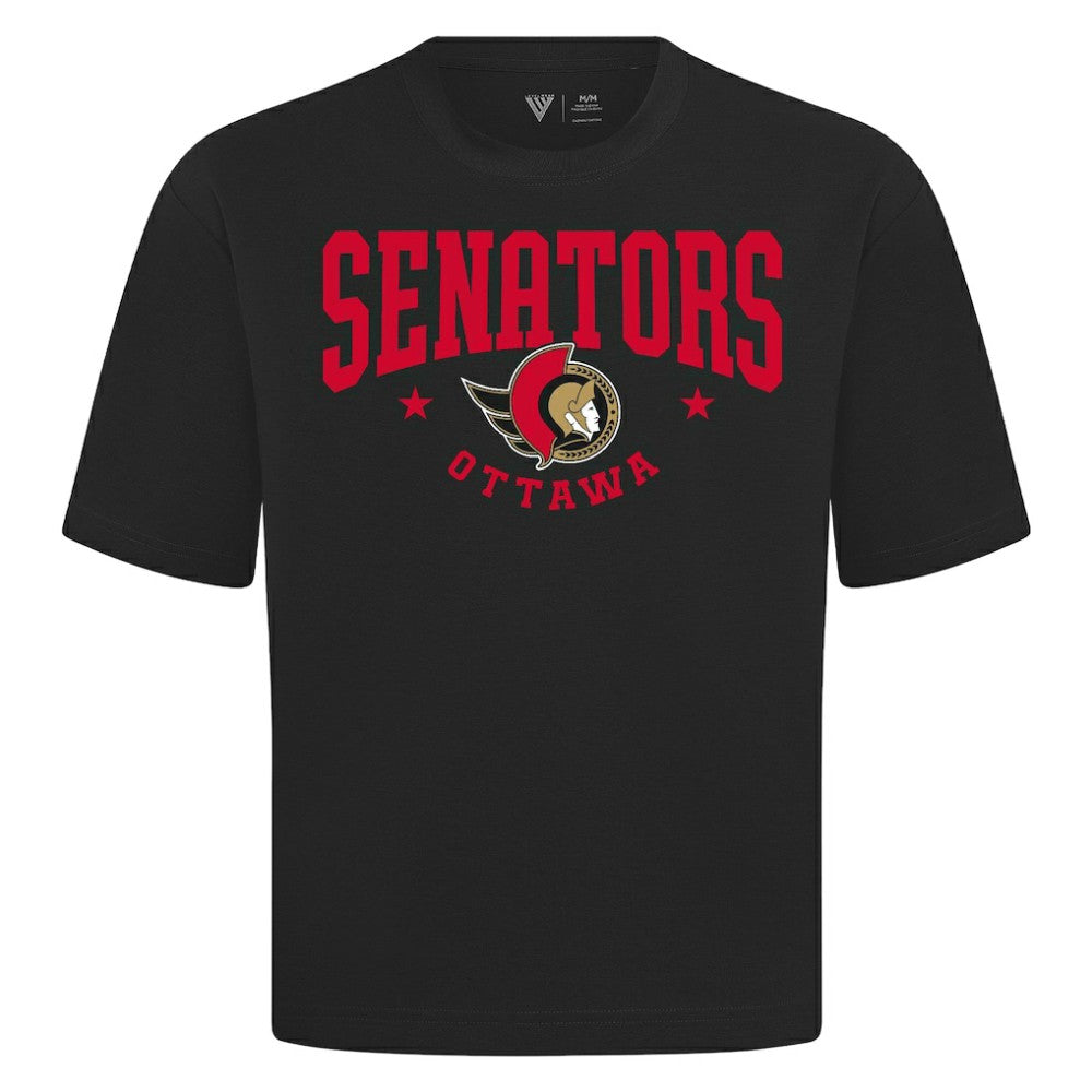 Ottawa Senators Levelwear Luxe Signature Knit T-Shirt - Black T-shirts
