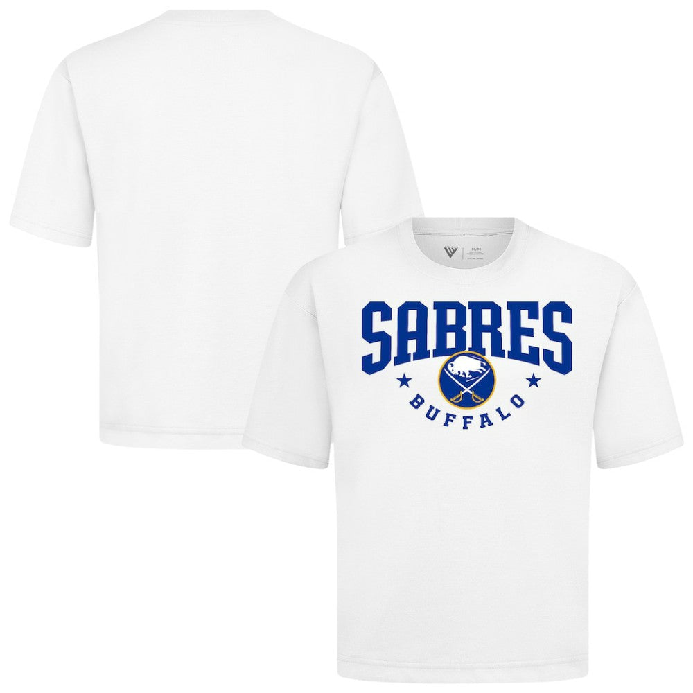 Buffalo Sabres Levelwear Luxe Signature Knit T-Shirt - White T-shirts