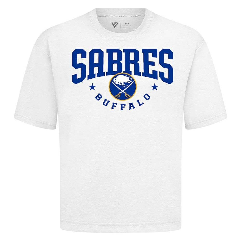Buffalo Sabres Levelwear Luxe Signature Knit T-Shirt - White T-shirts
