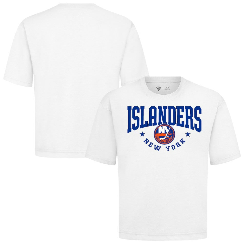 New York Islanders Levelwear Luxe Signature Knit T-Shirt - White T-shirts