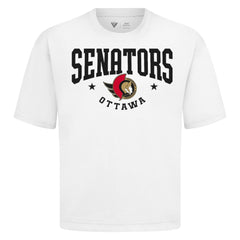 Ottawa Senators Levelwear Luxe Signature Knit T-Shirt - White T-shirts