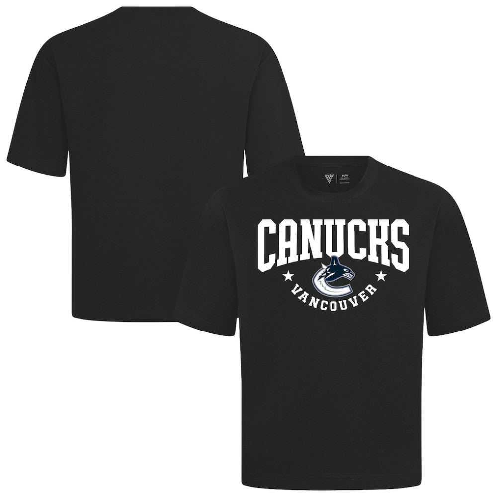 Vancouver Canucks Levelwear Luxe Signature Knit T-Shirt - Black T-shirts