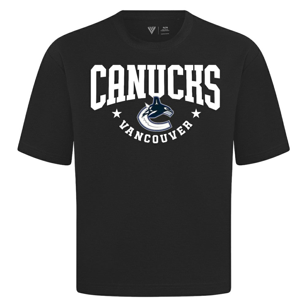 Vancouver Canucks Levelwear Luxe Signature Knit T-Shirt - Black T-shirts