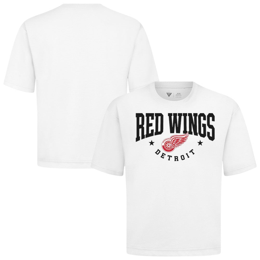 Detroit Red Wings Levelwear Luxe Signature Knit T-Shirt - White T-shirts