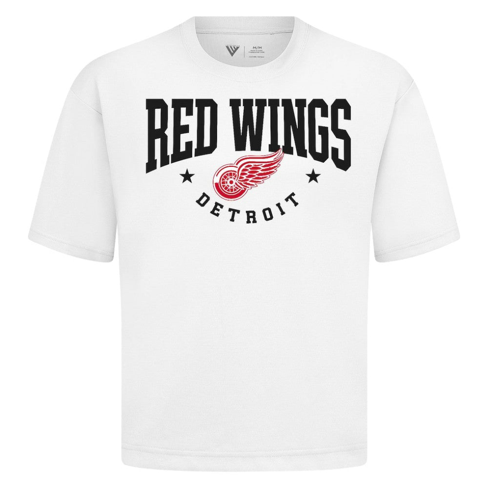 Detroit Red Wings Levelwear Luxe Signature Knit T-Shirt - White T-shirts