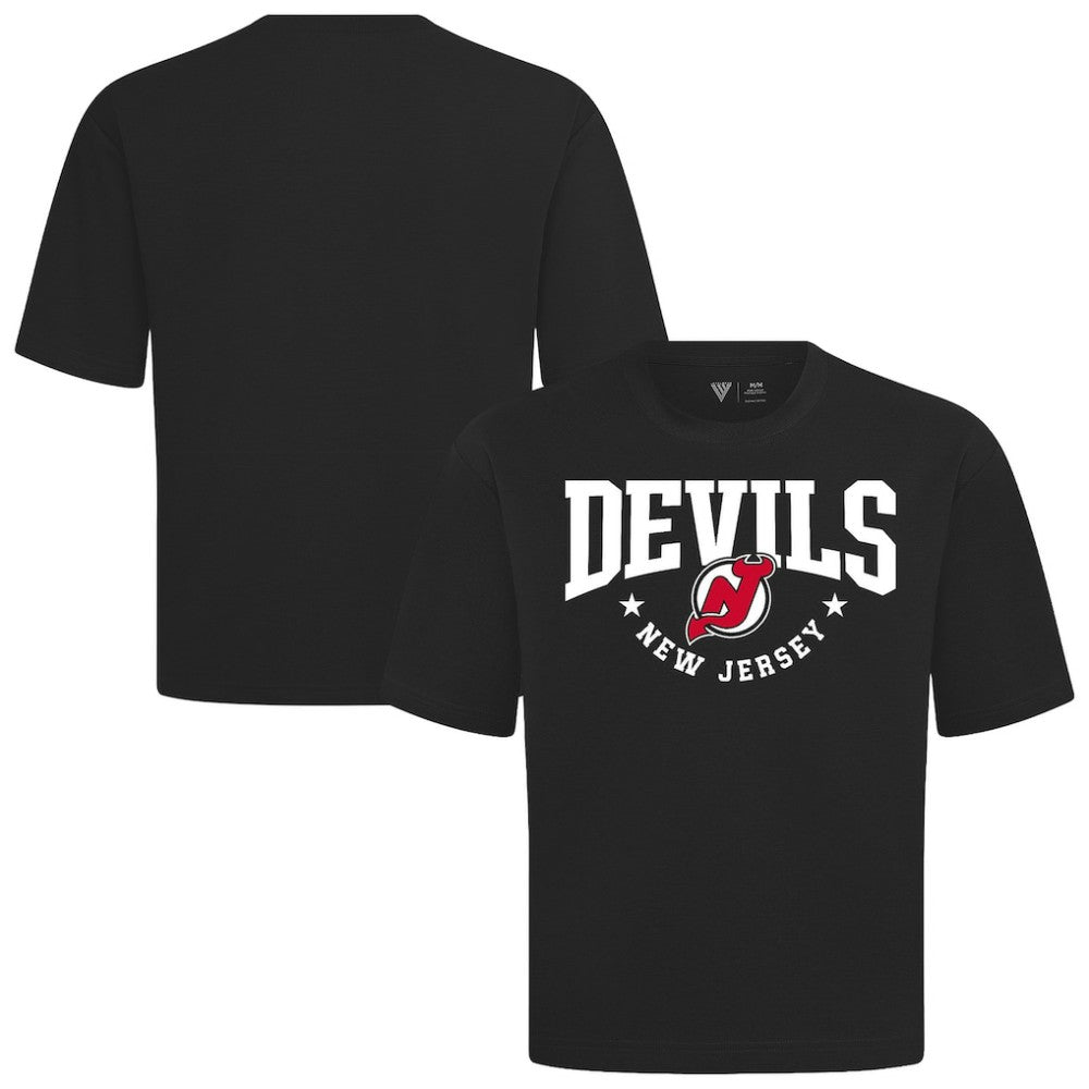 New Jersey Devils Levelwear Luxe Signature Knit T-Shirt - Black T-shirts