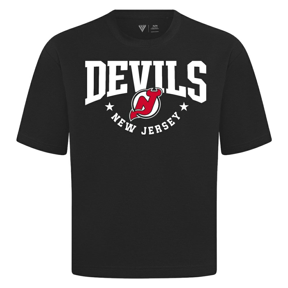New Jersey Devils Levelwear Luxe Signature Knit T-Shirt - Black T-shirts