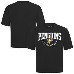 Pittsburgh Penguins Levelwear Luxe Signature Knit T-Shirt - Black T-shirts