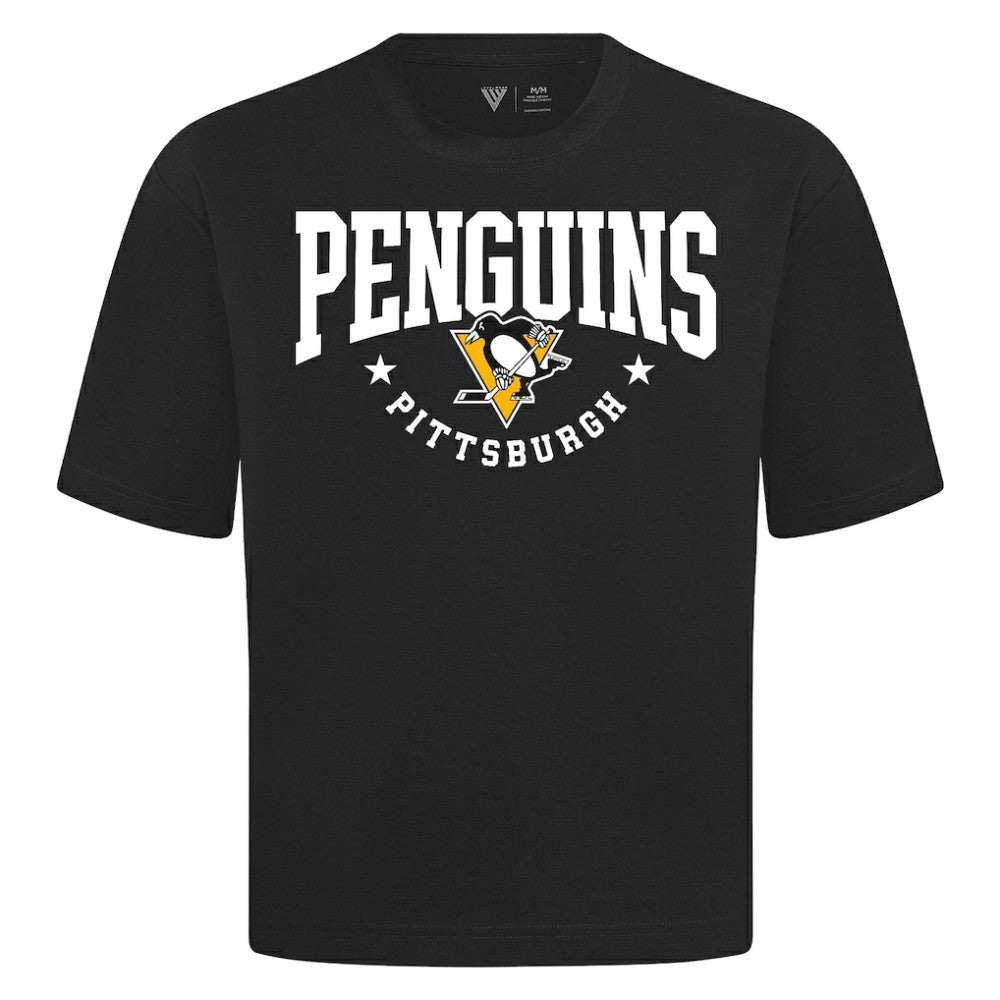 Pittsburgh Penguins Levelwear Luxe Signature Knit T-Shirt - Black T-shirts