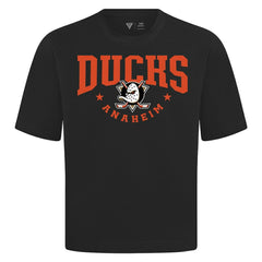 Anaheim Ducks Levelwear Luxe Signature Knit T-Shirt - Black T-shirts