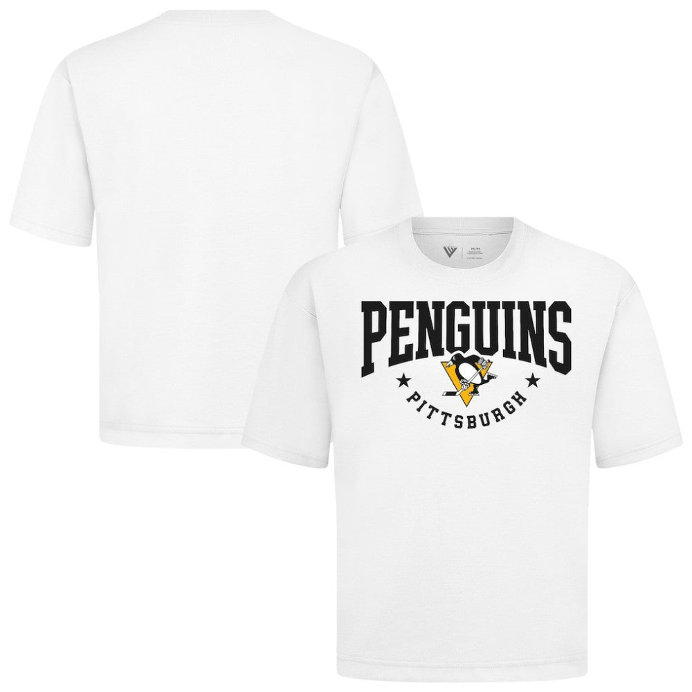 Pittsburgh Penguins Levelwear Luxe Signature Knit T-Shirt - White T-shirts