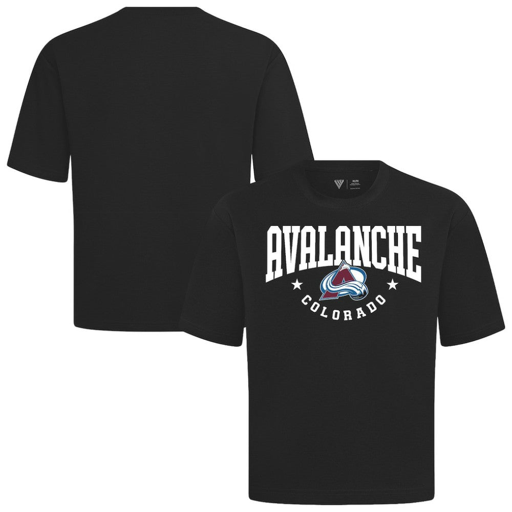 Colorado Avalanche Levelwear Luxe Signature Knit T-Shirt - Black T-shirts