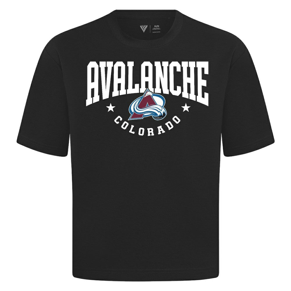 Colorado Avalanche Levelwear Luxe Signature Knit T-Shirt - Black T-shirts