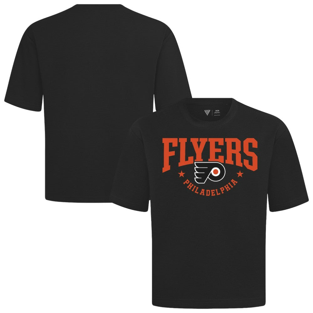 Philadelphia Flyers Levelwear Luxe Signature Knit T-Shirt - Black T-shirts