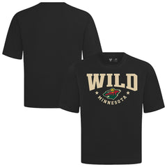 Minnesota Wild Levelwear Luxe Signature Knit T-Shirt - Black T-shirts