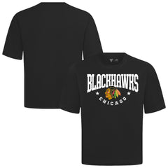 Chicago Blackhawks Levelwear Luxe Signature Knit T-Shirt - Black T-shirts