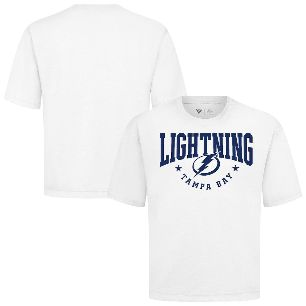 Tampa Bay Lightning Levelwear Luxe Signature Knit T-Shirt - White T-shirts