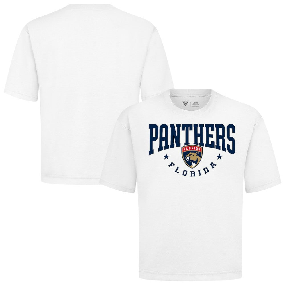 Florida Panthers Levelwear Luxe Signature Knit T-Shirt - White T-shirts