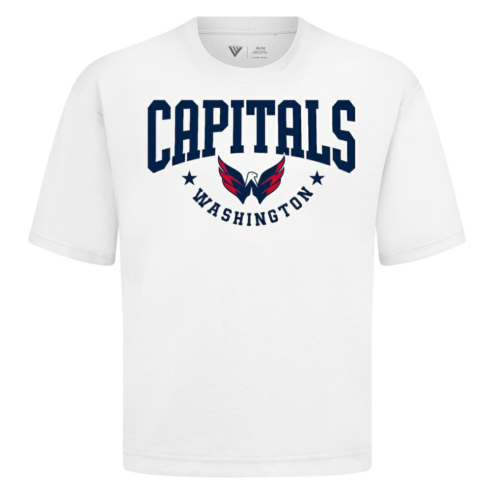 Washington Capitals Levelwear Luxe Signature Knit T-Shirt - White T-shirts