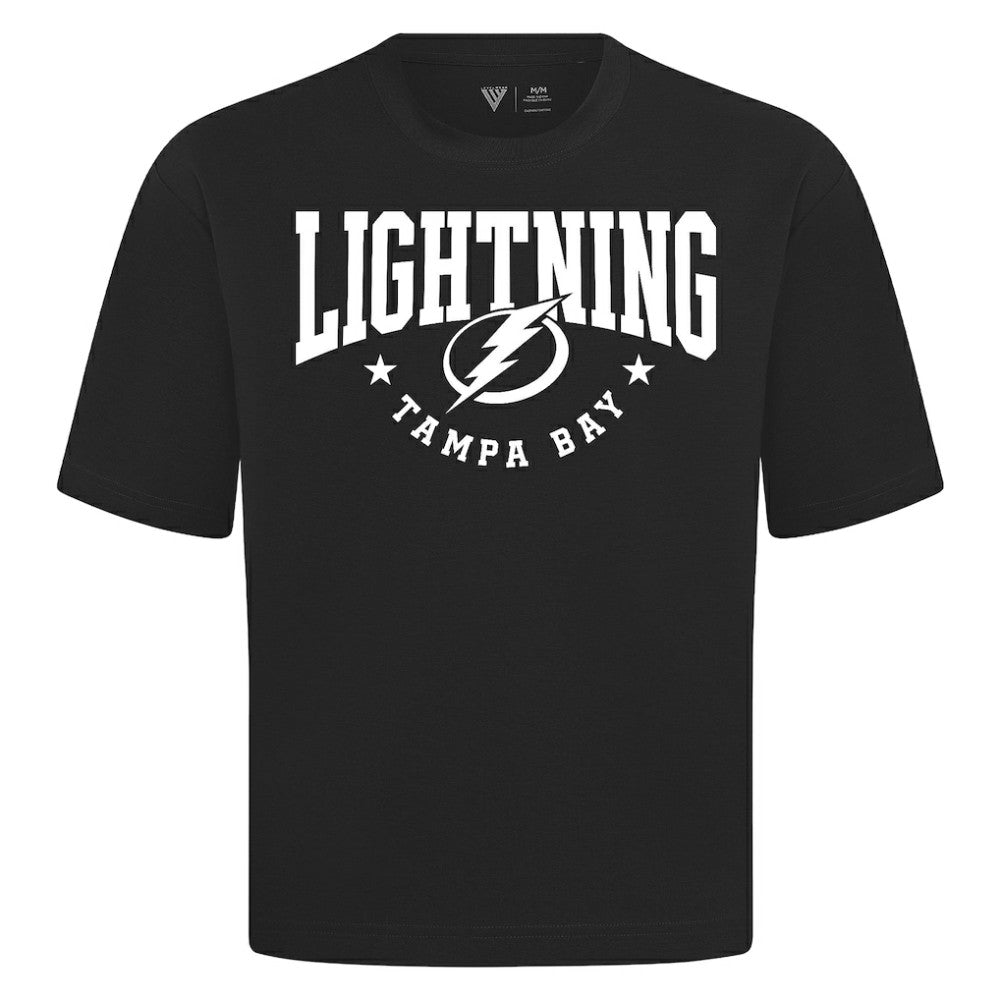 Tampa Bay Lightning Levelwear Luxe Signature Knit T-Shirt - Black T-shirts