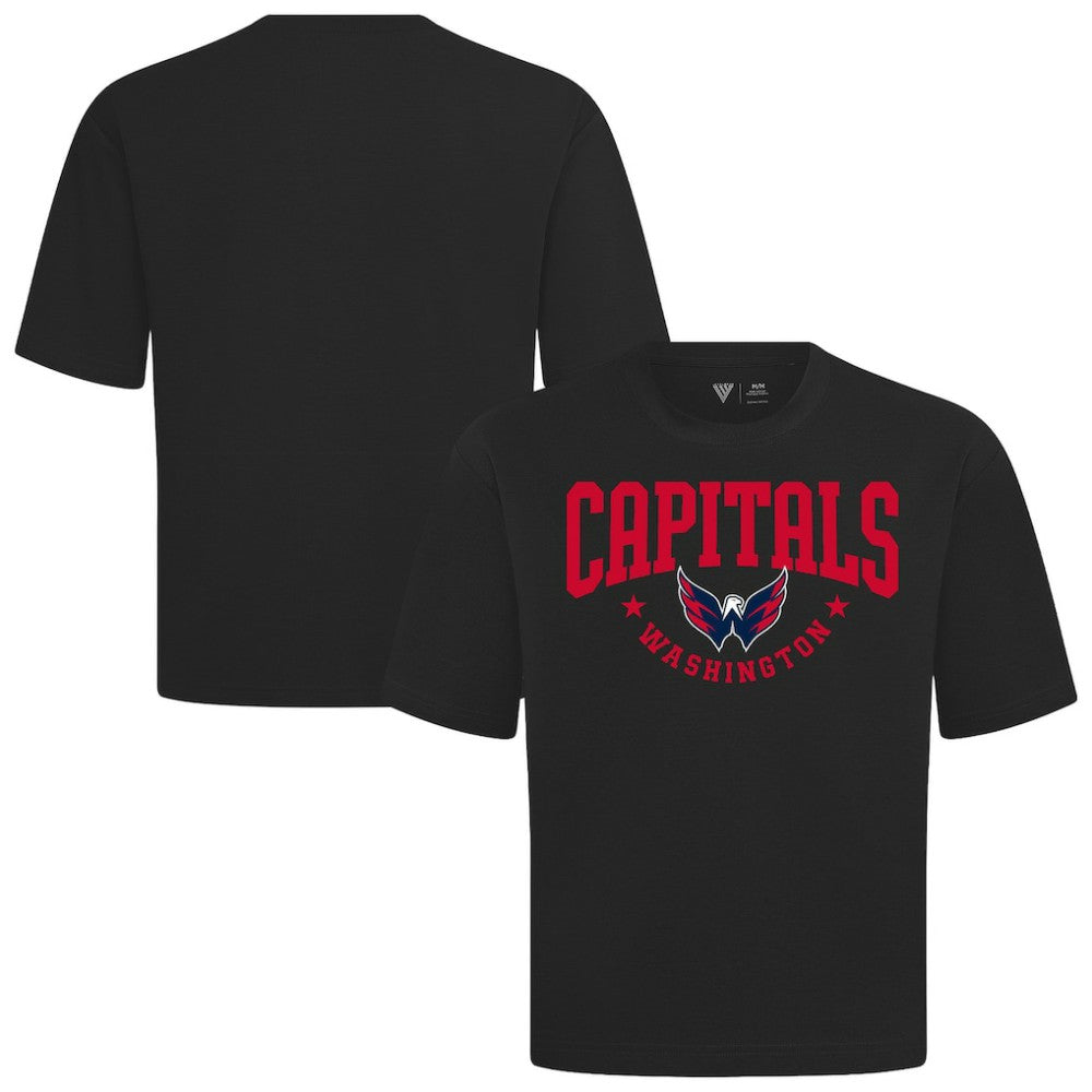 Washington Capitals Levelwear Luxe Signature Knit T-Shirt - Black T-shirts