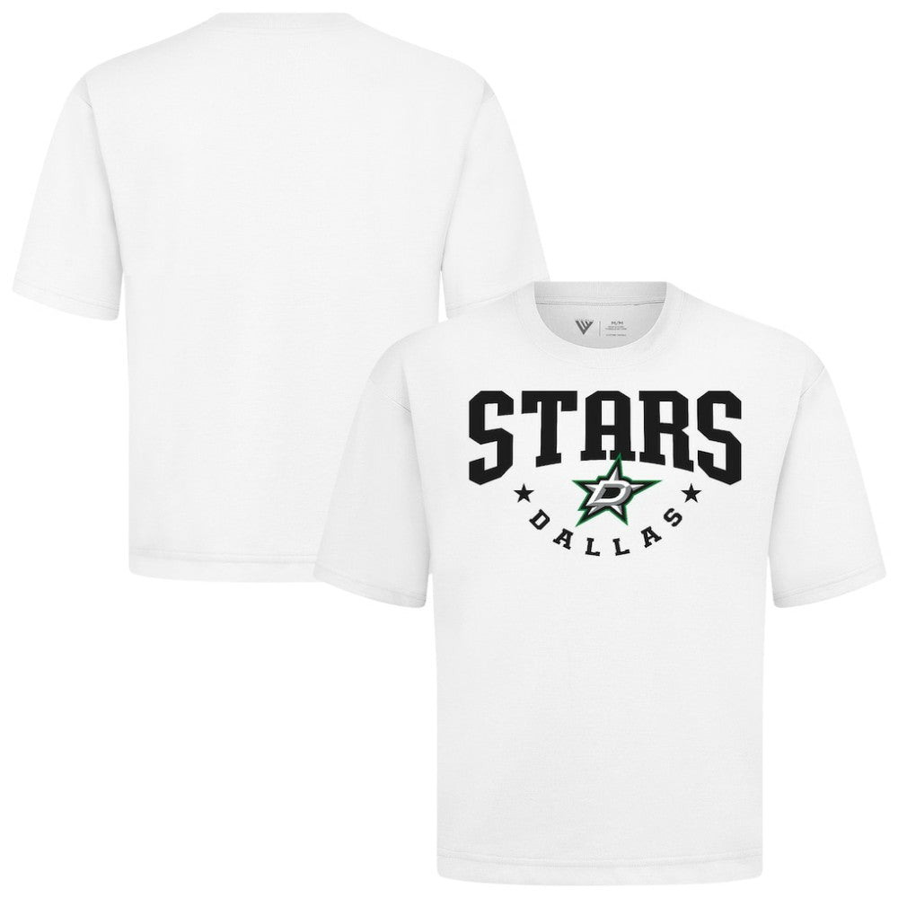 Dallas Stars Levelwear Luxe Signature Knit T-Shirt - White T-shirts