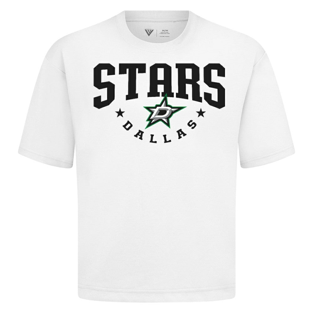 Dallas Stars Levelwear Luxe Signature Knit T-Shirt - White T-shirts