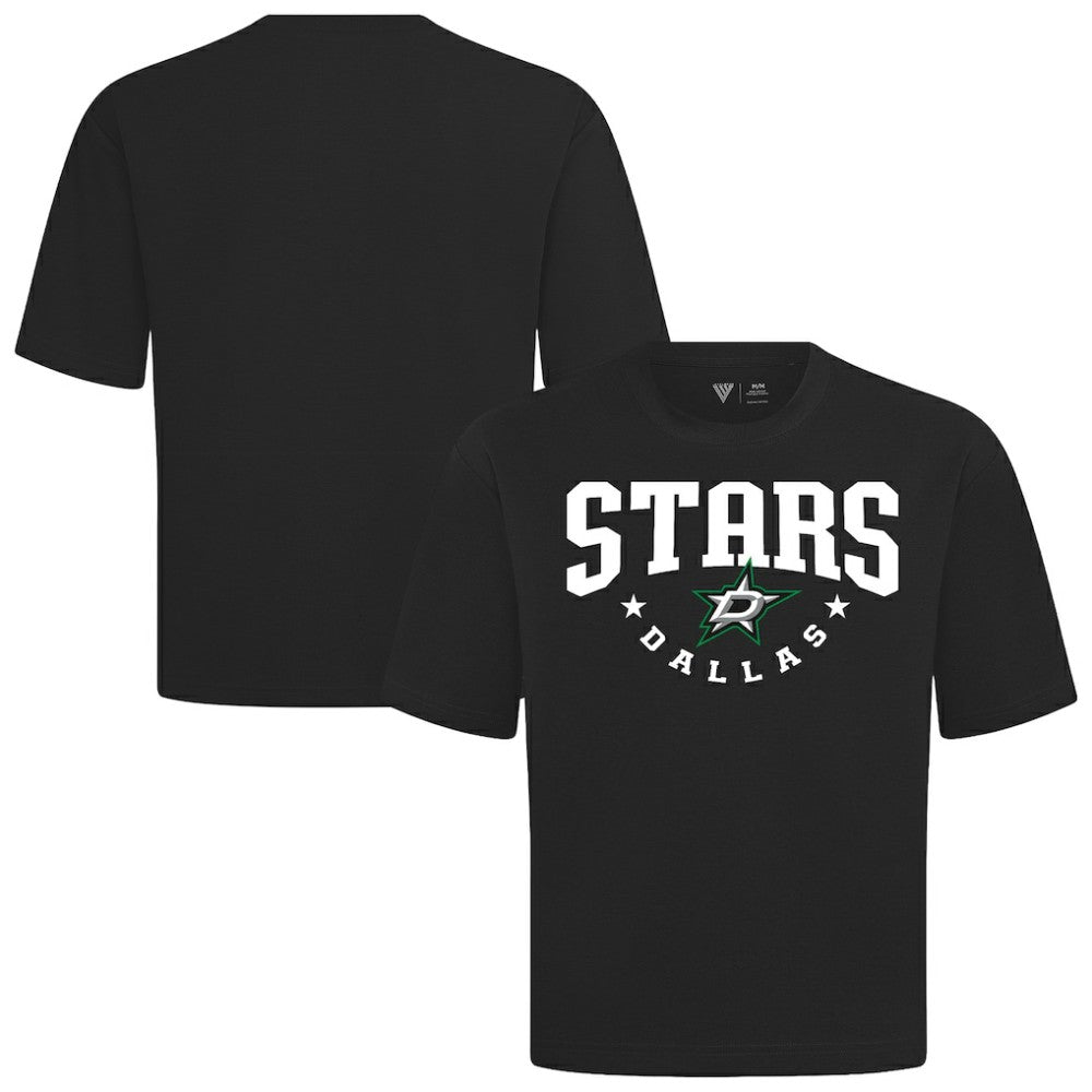 Dallas Stars Levelwear Luxe Signature Knit T-Shirt - Black T-shirts