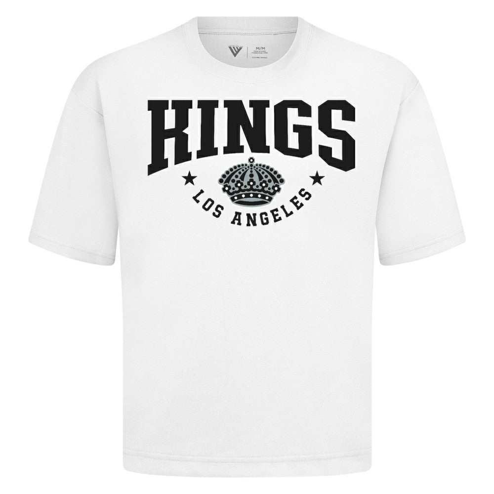 Los Angeles Kings Levelwear Luxe Signature Knit T-Shirt - White T-shirts