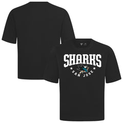 San Jose Sharks Levelwear Luxe Signature Knit T-Shirt - Black T-shirts
