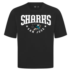 San Jose Sharks Levelwear Luxe Signature Knit T-Shirt - Black T-shirts